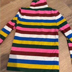 Mini Boden Multicolor Striped Turtleneck